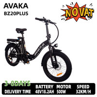 AVAKA-BZ20 PLUS FOLDABLE E-BIKE, 500W BRUSHLESS MOTOR, 18.2Ah BATTERY, 100KM RANGE, TOP SPEED 32KM/H