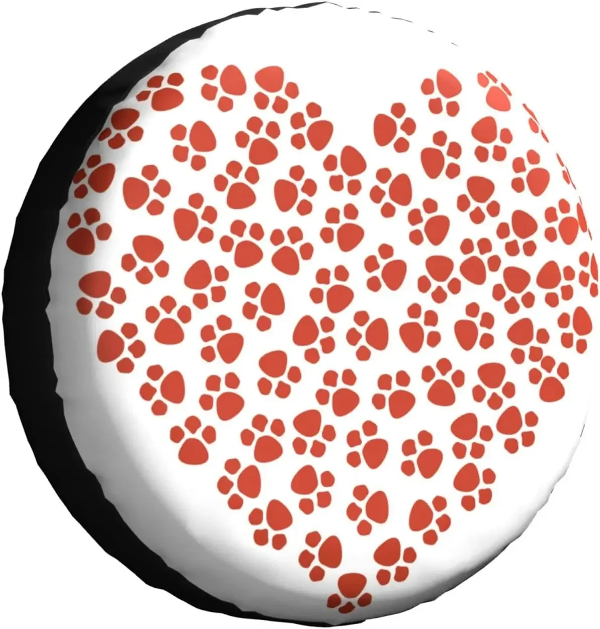 

Чехол для запасной шины, универсальный чехол для шин в форме сердца, с рисунком кошек и собак, с защитой от погодных условий и пыли