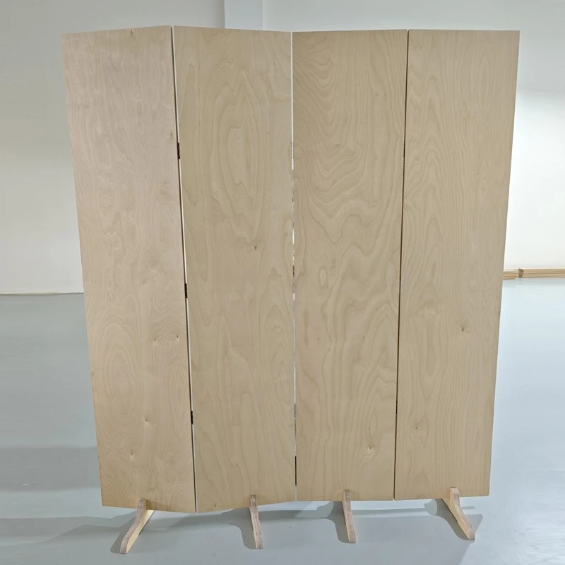 

Birch ocean board screen partition living room bedroom modern simple light luxury solid wood folding partition wall