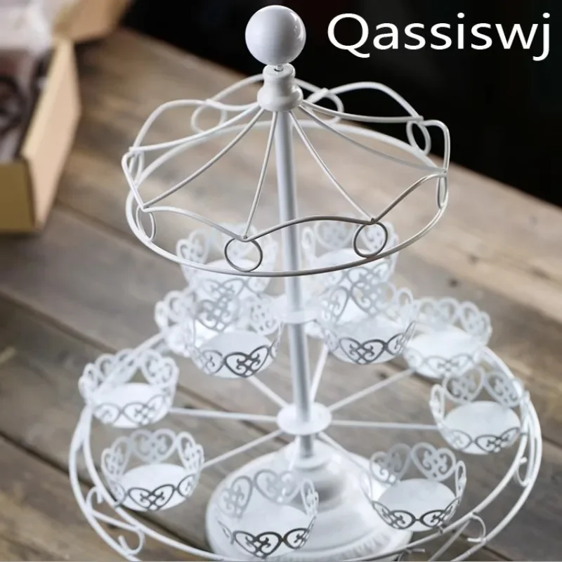 

White cup cake rack, cake display rack, cake rack