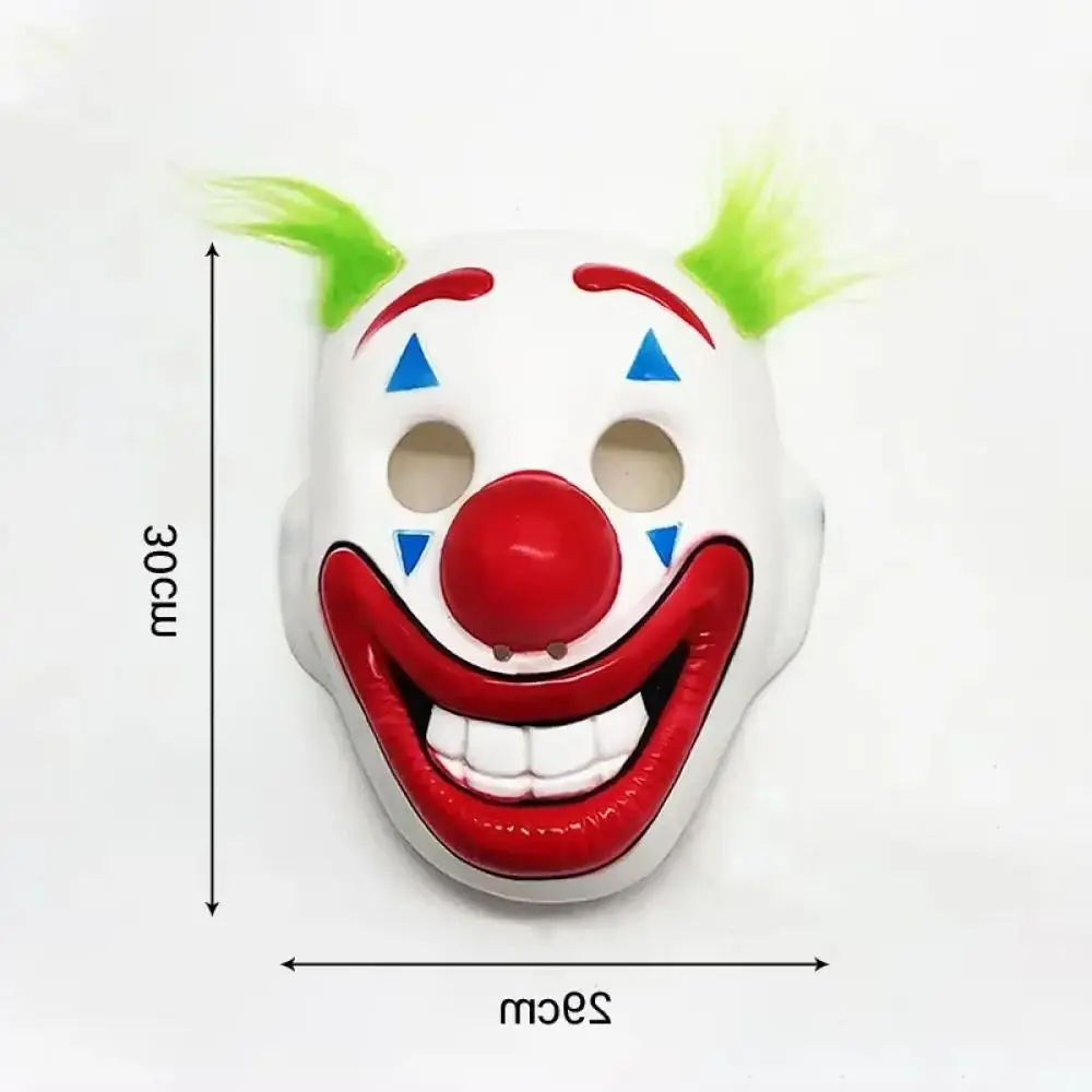 Maska klauna Jokera na Halloween - akcesorium do kostiumu świątecznego inspirowane postacią Arthura Flecka z filmu Joaquina Phoenixa