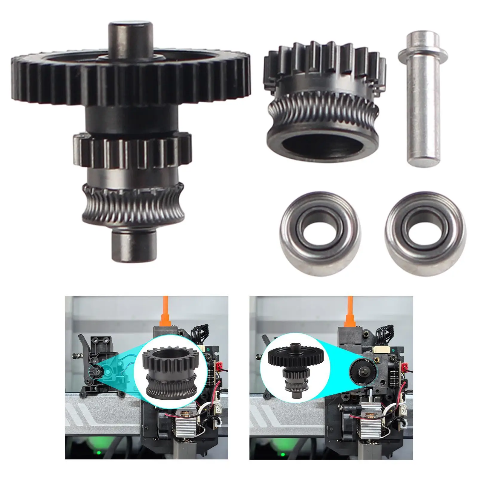 Extruder Gear Industrial Wear Resistant Equipment Steel 3D Printer Parts