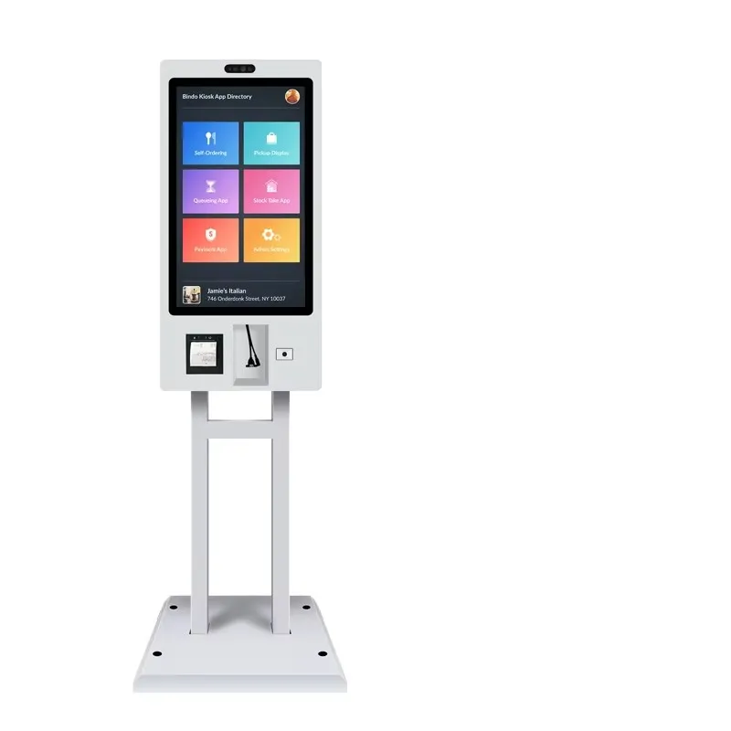 Self-Service Touch Screen Catering Cash Register All-in-One Vending Machines Resolution Facial Recognition for Unmanned
