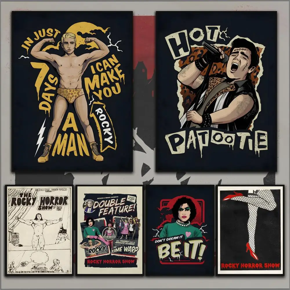 Anime R-Rocky Horror Show Poster HD Waterproof Wall Art Self Adhesive Scratch Proof For Home Office Bar