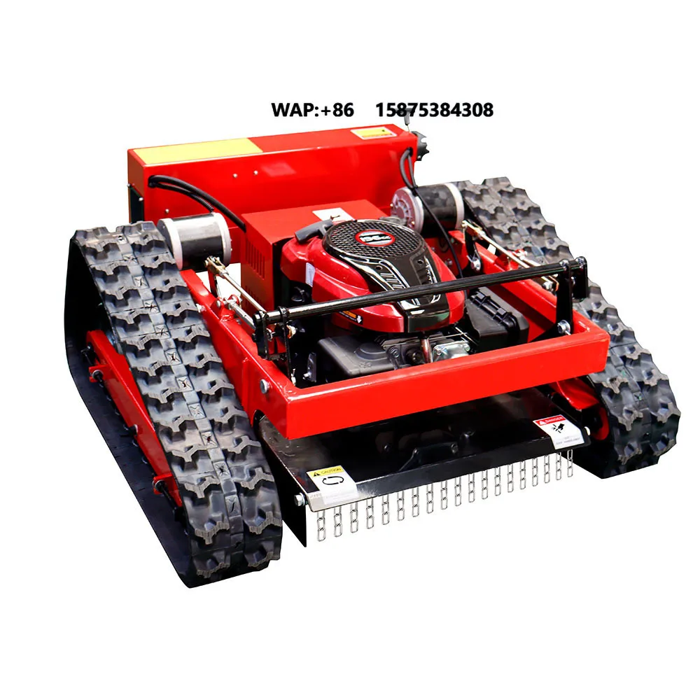 196cc 4-Stroke Engine Remote Controlled Lawn Mower 45 Slope Capability 24V Industrial 12kw Power 3-Year Warranty Garden Lawns