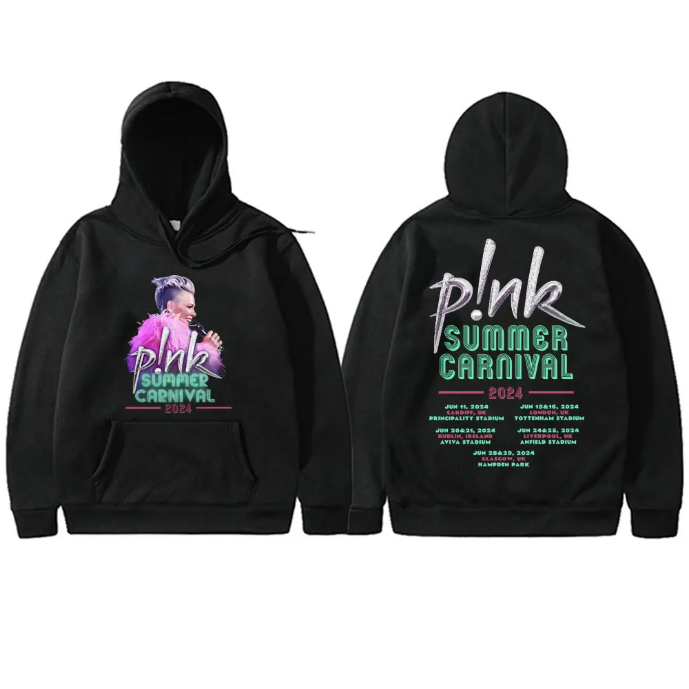 

P!nk Pink Summer Carnival 2024 Festival World Tour Print Hoodie Men Women Fashion Art Aesthetic Pullover Male Oversized Hoodies