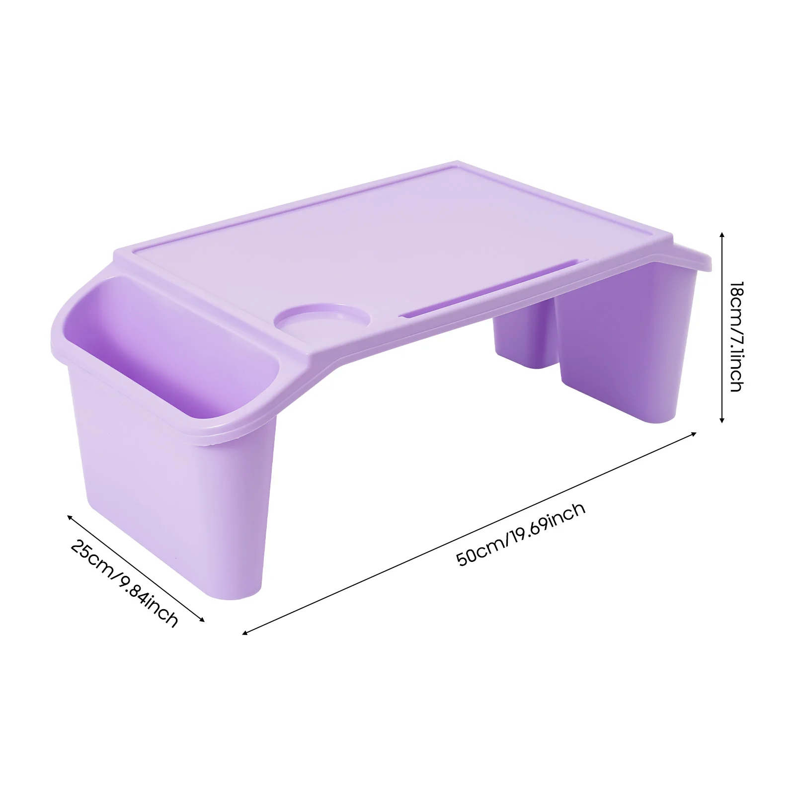 Kids Lap Desk Tray,Plastic Breakfast Laptop with Side Pockets,Portable,4 Set,11.02 lbs,Non-slip Bases,Easy to Carry & Store