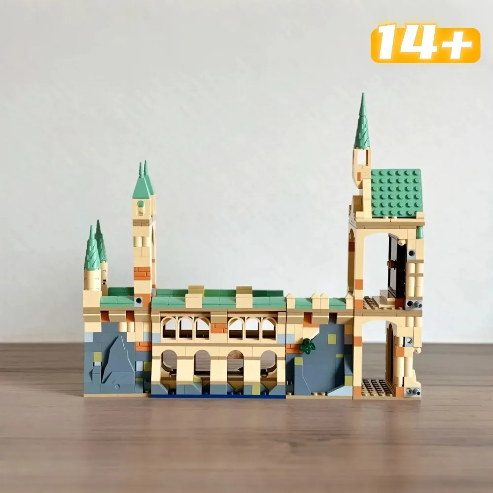 Hot 730pcs Home Decor Castle Building Blocks Battle Model Assembled Bricks Ornament Toys For Adults Birthday Gifts