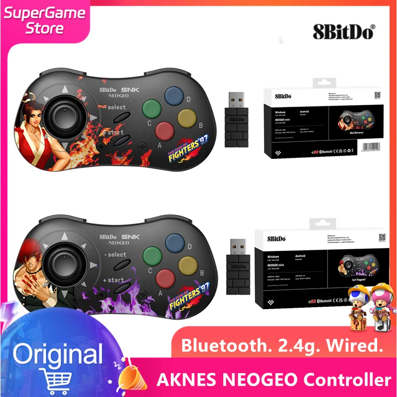 AKNES 8Bitdo NEOGEO беспроводной контроллер геймпад для Windows Android NEOGEO мини классический джойстик официально лицензированный SNK