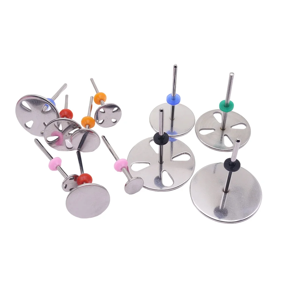 1 Uds nuevo disco de papel de lija de acero inoxidable 3/32 "disco redondo de Metal accesorios de brocas para uñas 10-35mm