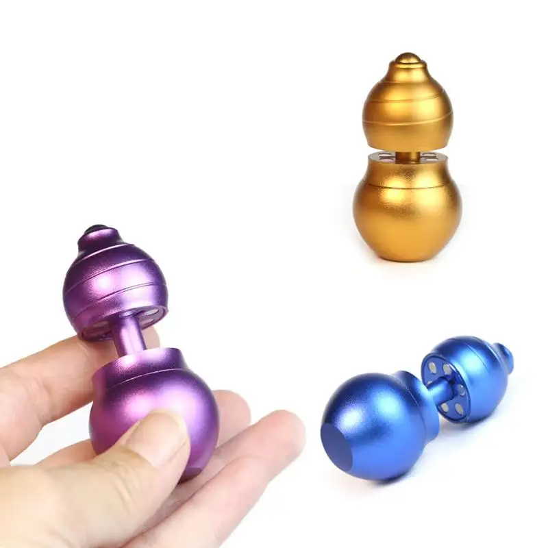 EDC Magnetic Levitation Calabash Mechanical Slider Push Card Mechanical Slider Mini Fidget Spinner Roller Stress Relief Toy