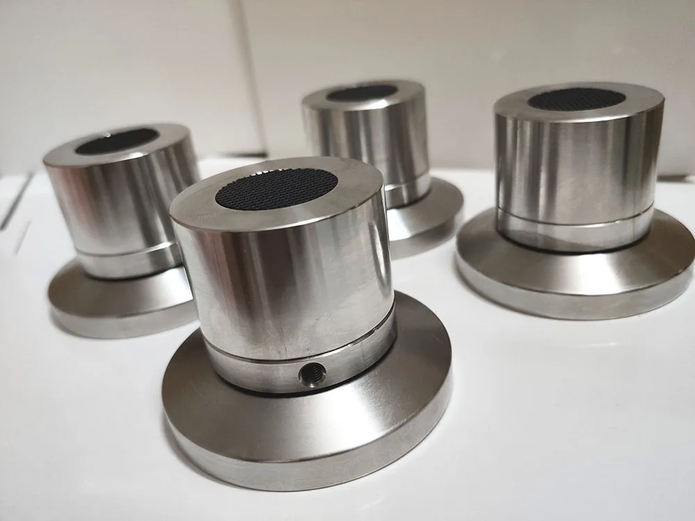 Perline in ceramica in acciaio inossidabile Piedini ammortizzanti Supporto per piedi Base per punte di isolamento per audio HiFi - Replica FE media