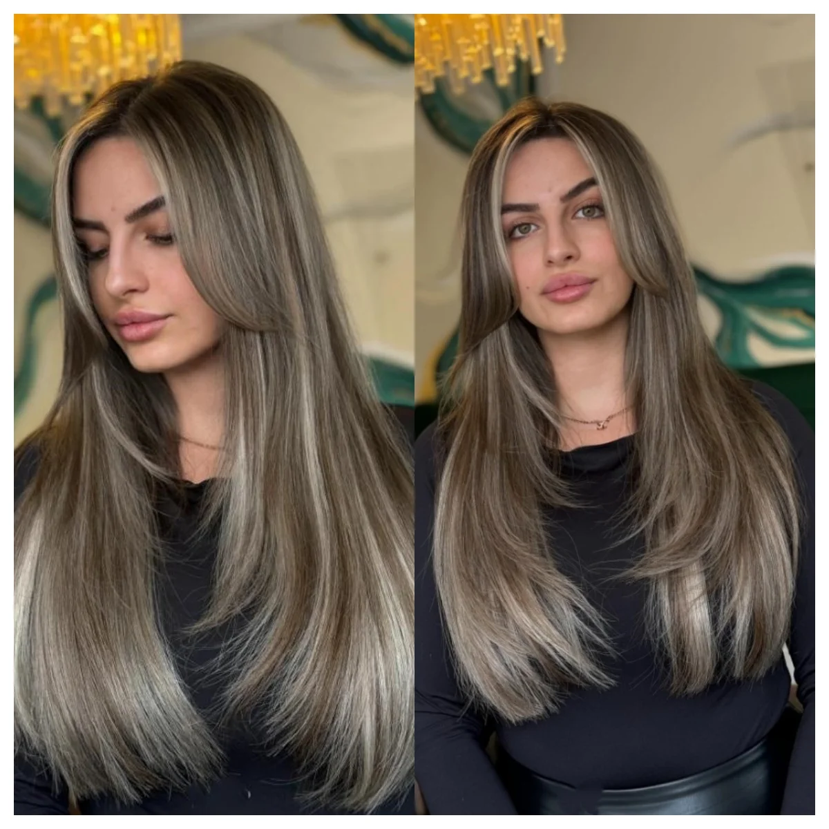 

Выделите блондинку, многослойный парик, синтетический парик спереди, для женщин, прямой шоколадно-коричневый цвет, предварительно выщипанный парик на шнурке