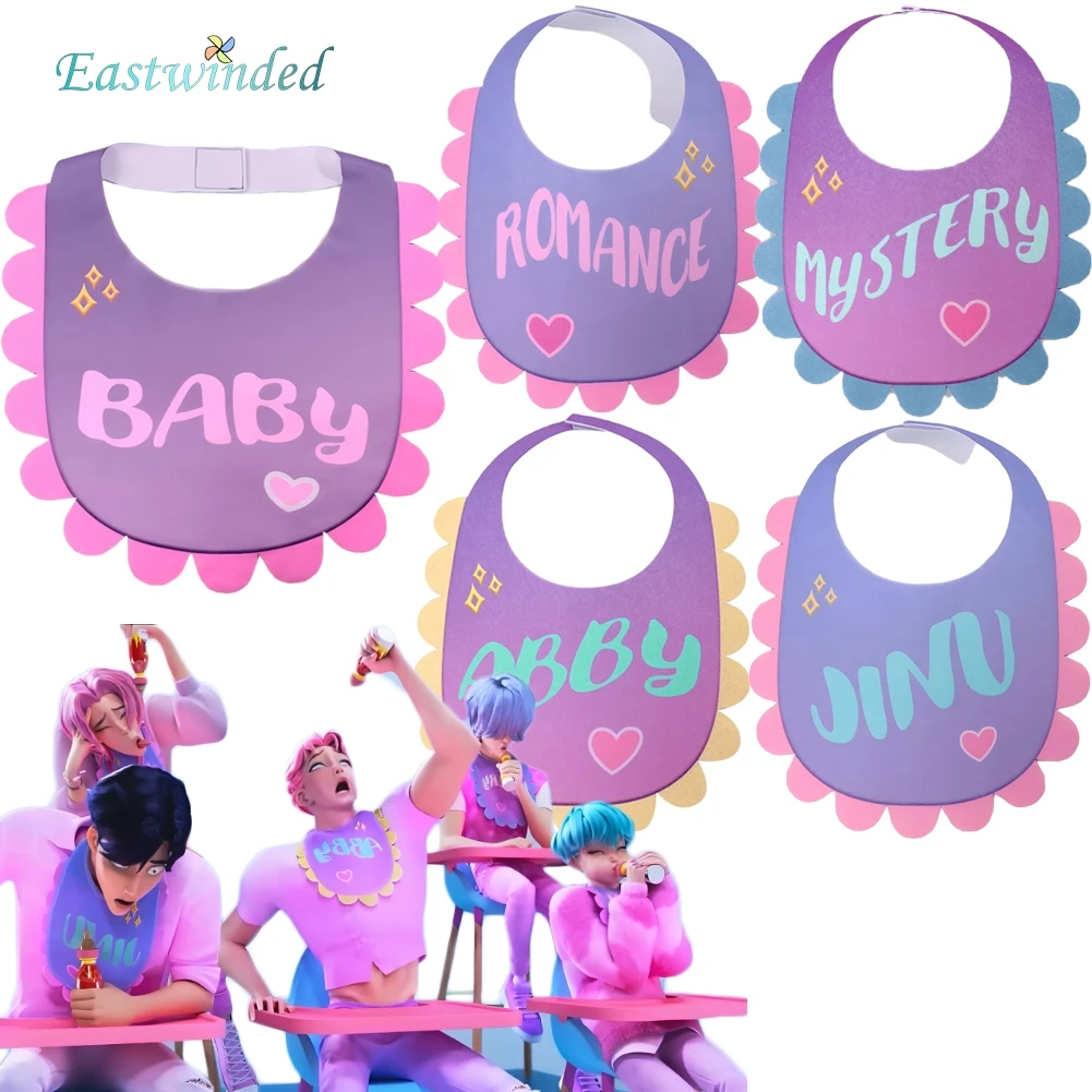 

Demon Hunter of KPop Saja Boys Cosplay Saliva Towel Baby Jinu Abby Mystery Romance Roleplay Costume Accessories Halloween Outfit