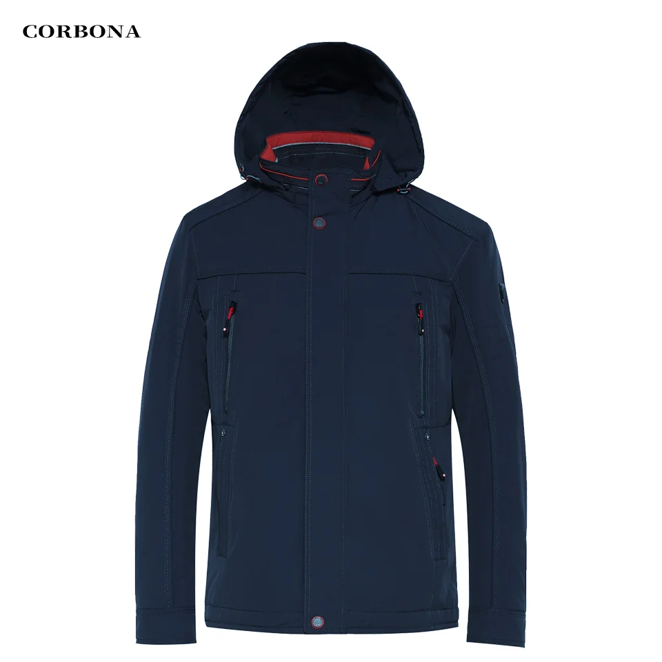 CORBONA 2023 New Style Oversize Autumn  Jacket Waterproof Weatherproof Business Casual Men Winter Coat Outdoor   Overalls Gift