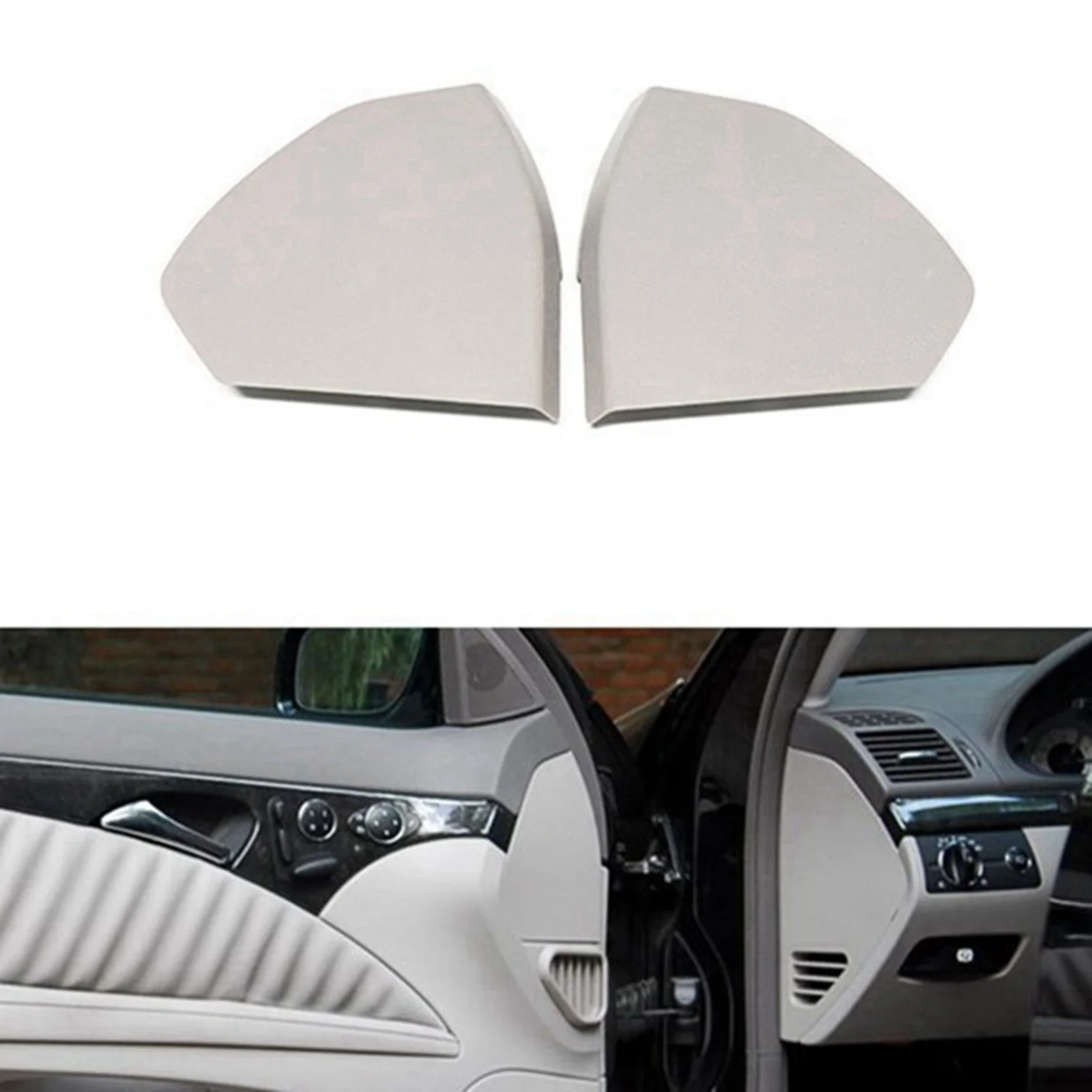 2 Pair Car Side Door Front Upper Cover Auto Interior Trim Shell for Mercedes-Benz E-Class W211 2003-2009 2117270148