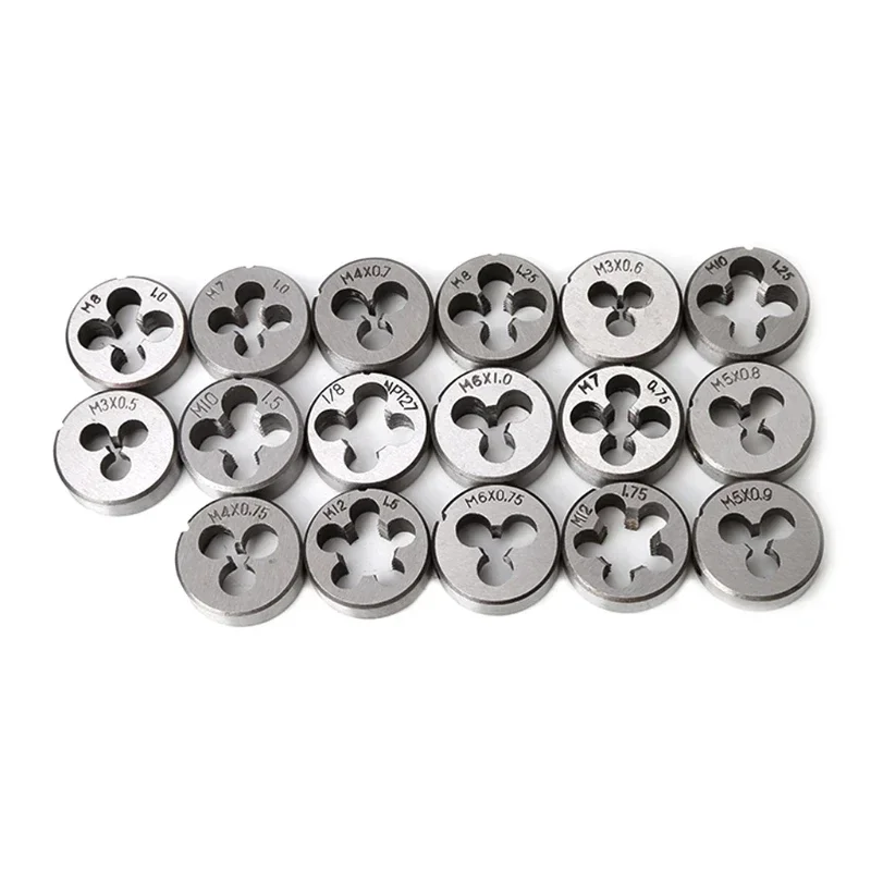 40Pcs Tap Die Set Hand Thread Plug Taps Hand Threading Tool Screw Thread Wrench Dies Kit with Storage Case