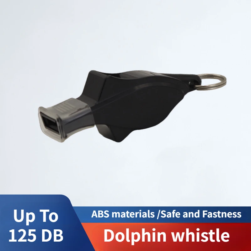 Dolphin High Frequency Coreless Treble Basket Foot Referee Whistle Training Sports Outdoor Swimming Competition Whistle