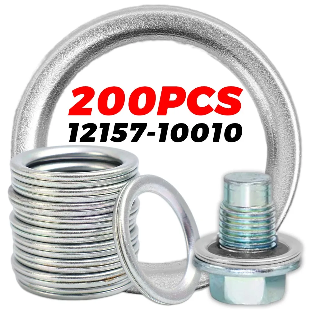 Iron Car Oil Pan Plug Gasket Transmission Drain Plug Leakproof Sealing Washer 12157-10010 Engine Replace Parts for Toyota Lexus