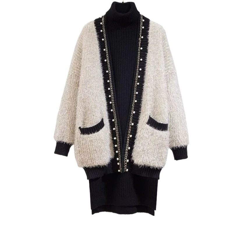 

This Is A Must-have Two-piece Dress Set for Women's Autumn and Winter 2026 Featuring A Petite Elegant and High-end Style