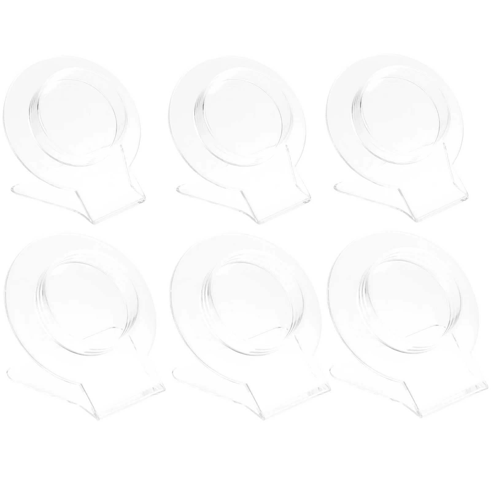 

6pcs Holder Acrylic Base Clear Acrylic Display Rack Organiser Bangle Stand Storage Base for Jewelry Accessories