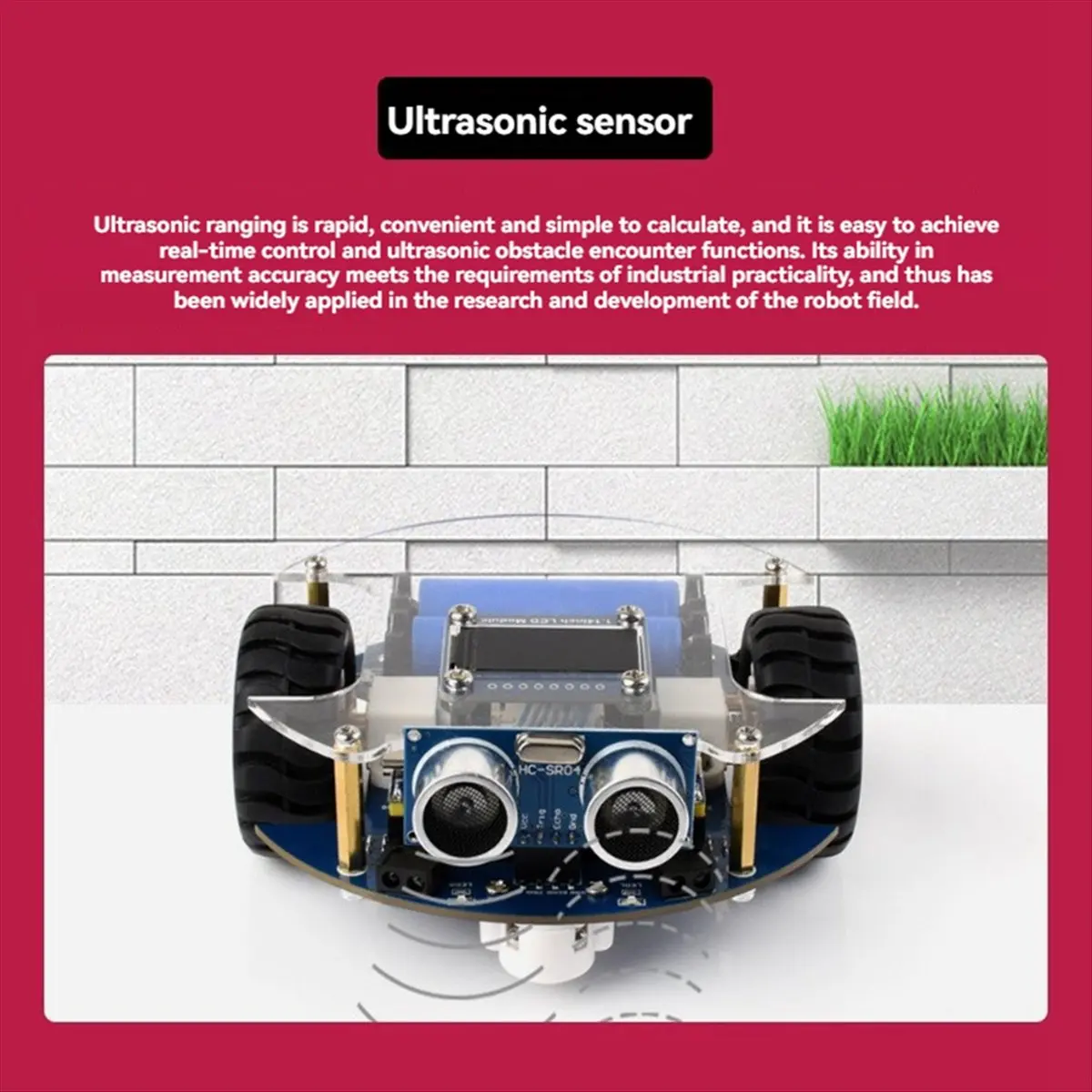 Goodprice Smart PicoGo Car Robot RP2350-Plus Development Board with Obstacle Avoidance Module/Tracking Module/Bluetooth Module