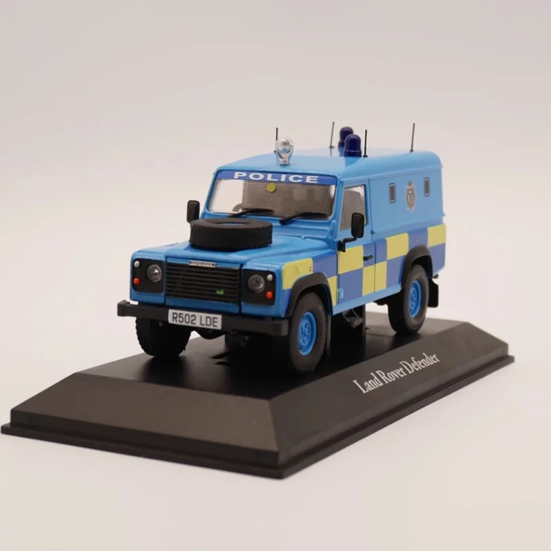 1:43 Scale Defender Police Off Road Vehicle Alloy Car Model Diecast Finished Product Simulation Toy Collection Static Model