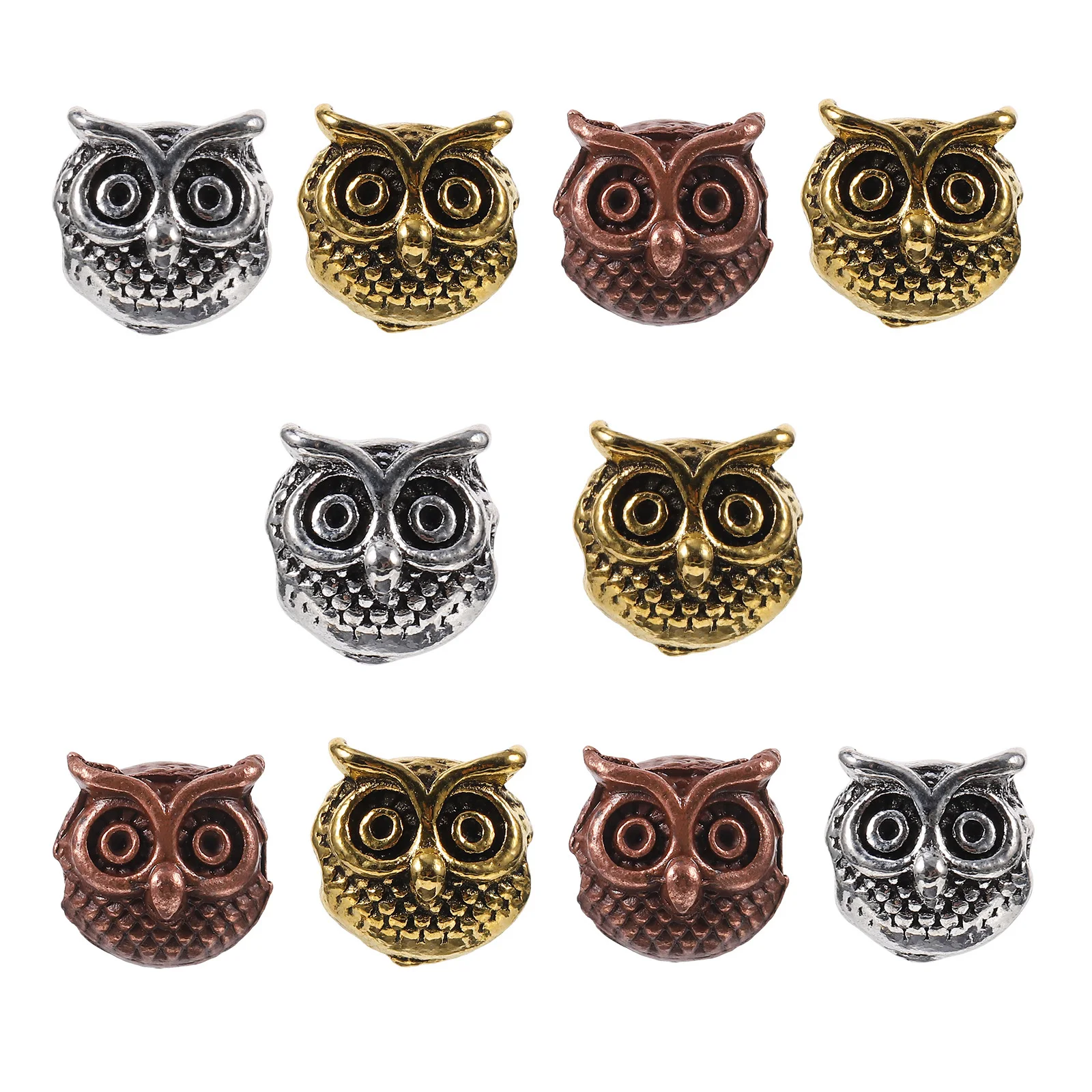 10 قطعة سحر موصل البومة DIY بها بنفسك صنع المجوهرات الملحقات دائم ليس من السهل كسر أو تتلاشى موصلات سوار السحر #4