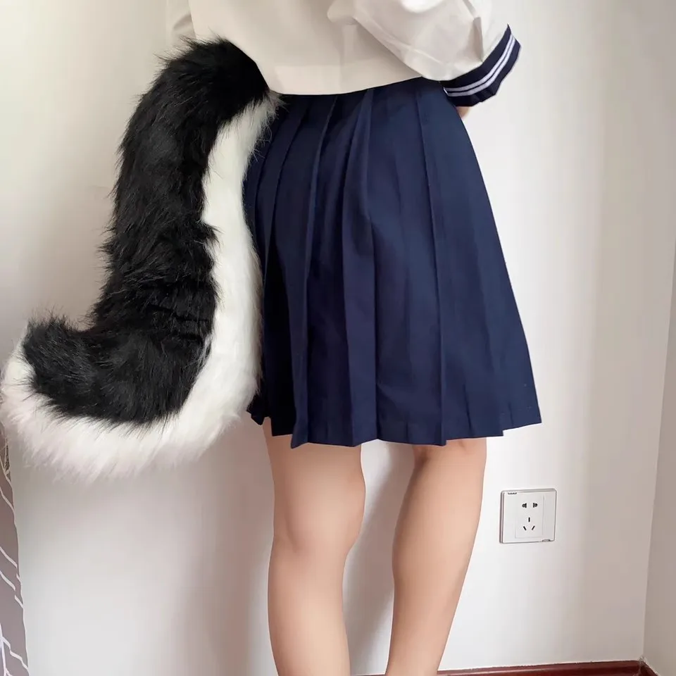 Anime COS Cat Fox Tails Plush Cosplay Costumes Big Tails Dog Furry Tail Role Play Party Performance Props Fursuit Tail for Women