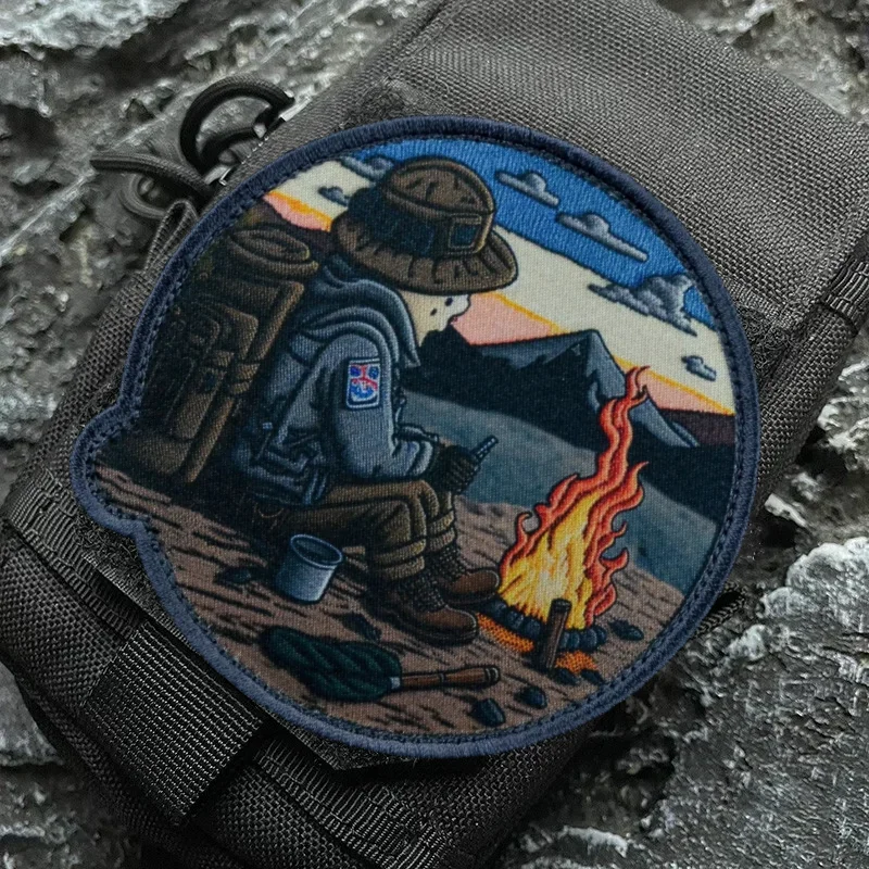 Parche táctico Halt Explorer morale – emblema velcro gancho y bucle - imagen 5