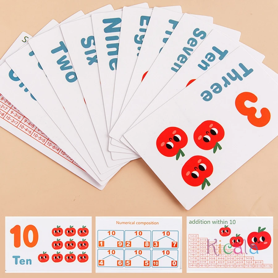 Wooden Toys Math Games Apple Toy Tree Education Math Toys Children Learn Digital Creative Apple Picking Tree Games