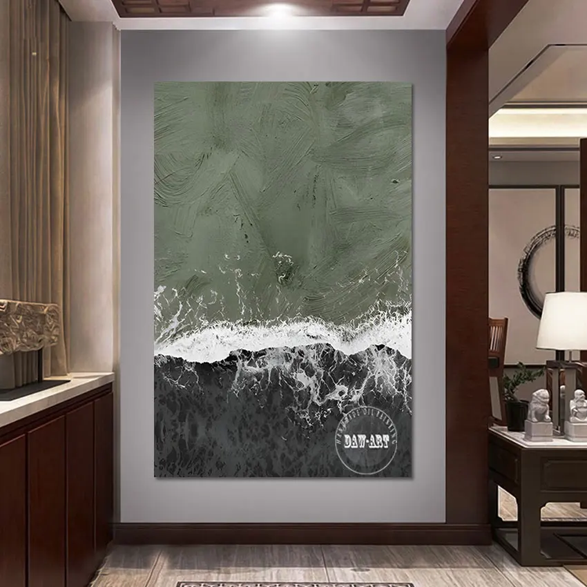 

Абстрактное настенное искусство, 3d красивые картины, пейзаж, картины ручной работы, холст, морской пейзаж, ручной рисунок, без рамки, украшение для детской комнаты