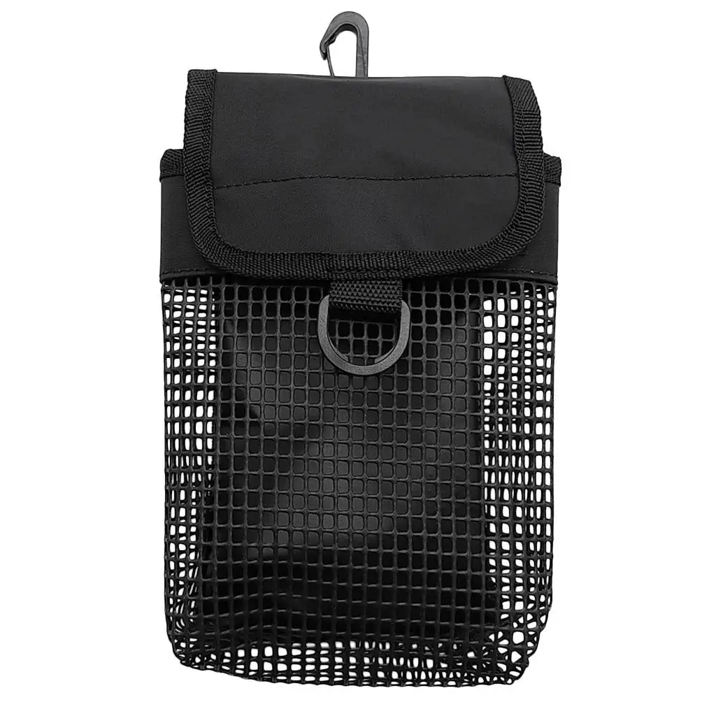 Compact Scuba Diving Reel & SMB Buoy Mesh Carry Pouch