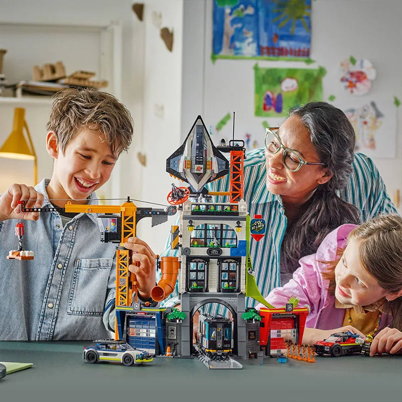 2025, neues Produkt, Stadtserie 60473, Architekturmodell, Bausteinspielzeug, geeignet für Geburtstagsgeschenke für Kinder und Erwachsene