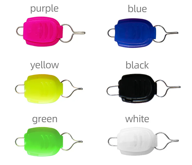 ShareShark 50 Stück/Beutel Angelschnurhalter Schnallenstopper Clip für Baitcasting-Rollen Pescaria Zubehör Pesca – Detail 7