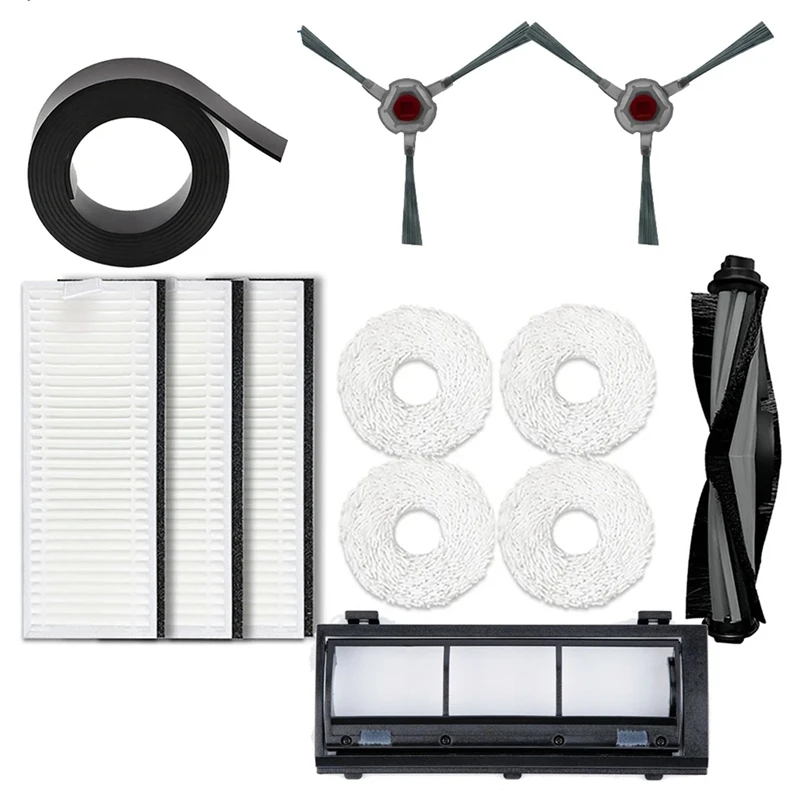 For Mop Self-Cleaning Robot Replacement Side Brushes Main Brush Filter Dust Box Mop Cleaning Pad Accessories-AT48