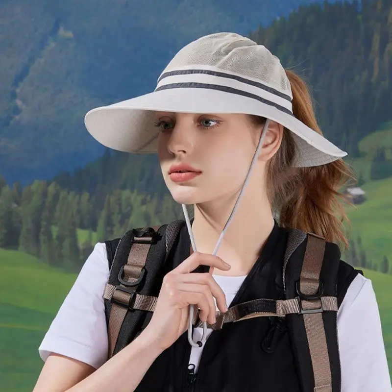 

Mountain Climbing Sun Hat Professional Outdoor Hats for Women Men Summer UV Protection Fishing Large Leisure Sports Caps
