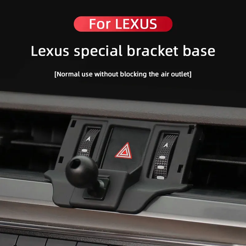 Car Phone Holder Base Special Mounts For Lexus ES200 IS250 RX450h CT200h LX570 NX300h LS UX250h Fixed Air Outlet Bracket Base