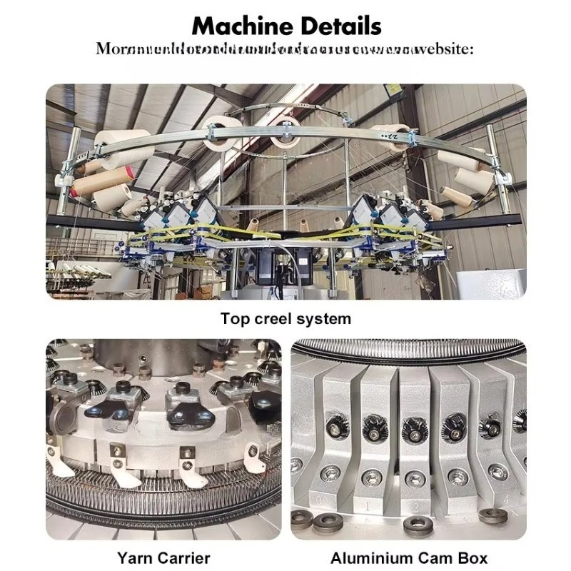 Customized 6 Inch High Precision Computerized Double Jersey Machine for Knee Supports
