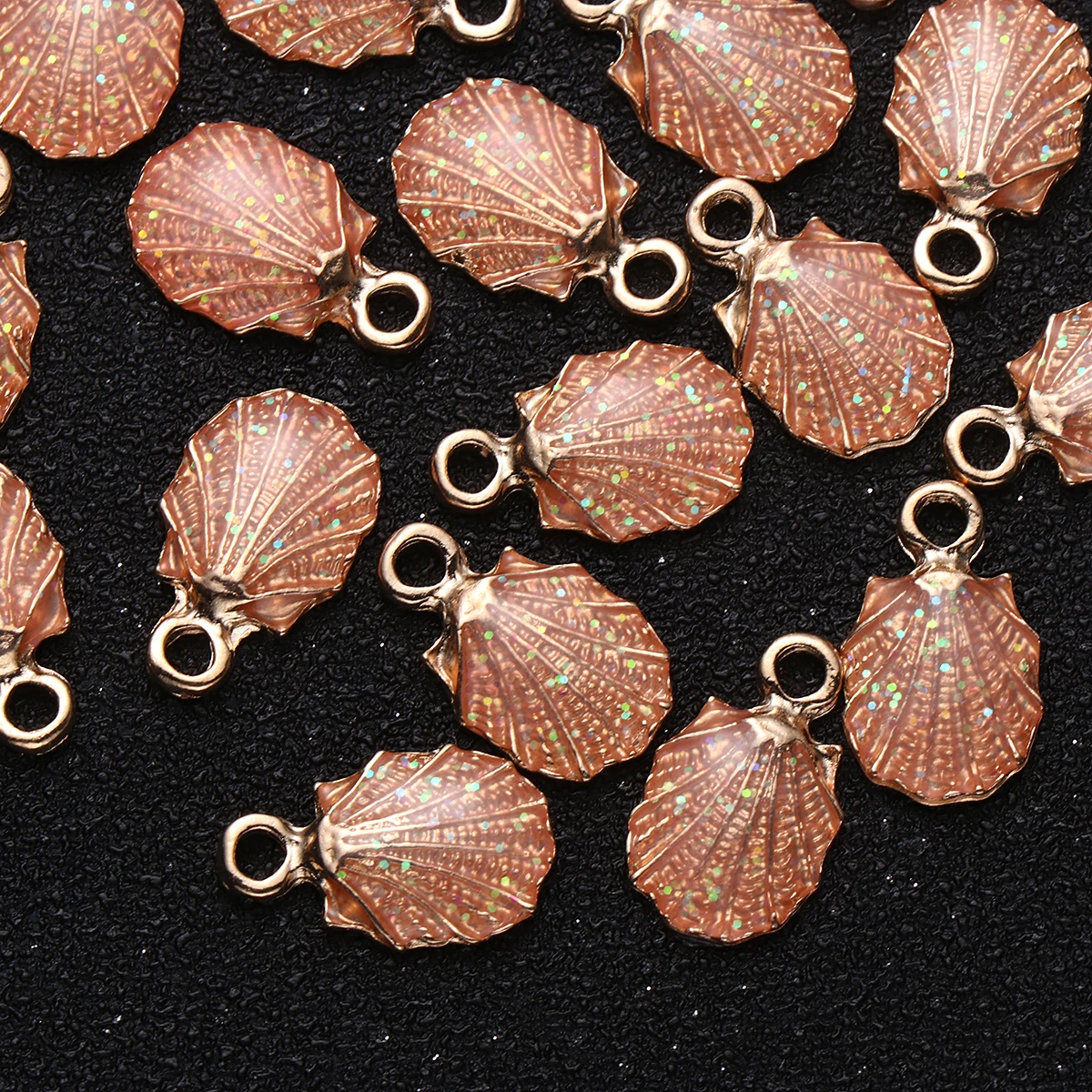 

20 Pcs Conch Pendant Earring Ornaments Metal Jewelry Pendants Alloy Sea Shell Accessories