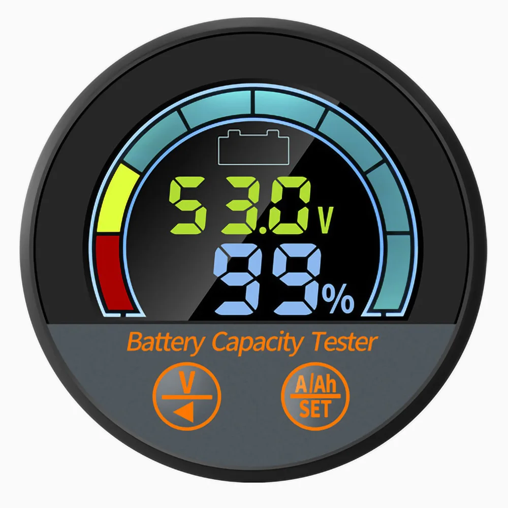 DC8V-100V Monitor batteria con tester di capacità corrente tensione shunt Tester batteria per barca a motore automatico RV impermeabile Misuratore