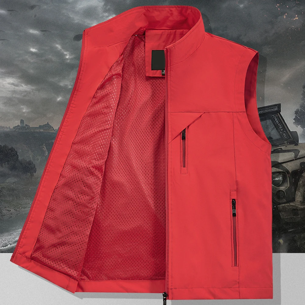 Voor kamperen Voor vissen Zachte mouwloze jas Fotografie Mouwloze jas Polyester Mouwloos Lichte stretch