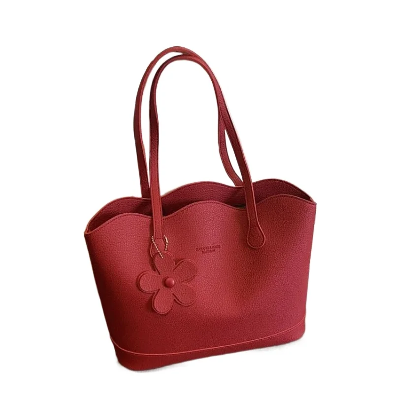 

Вместительная красная свадебная сумка для невест, элегантная деловая сумка-тоут на одно плечо, а также сувениры для подружек невесты