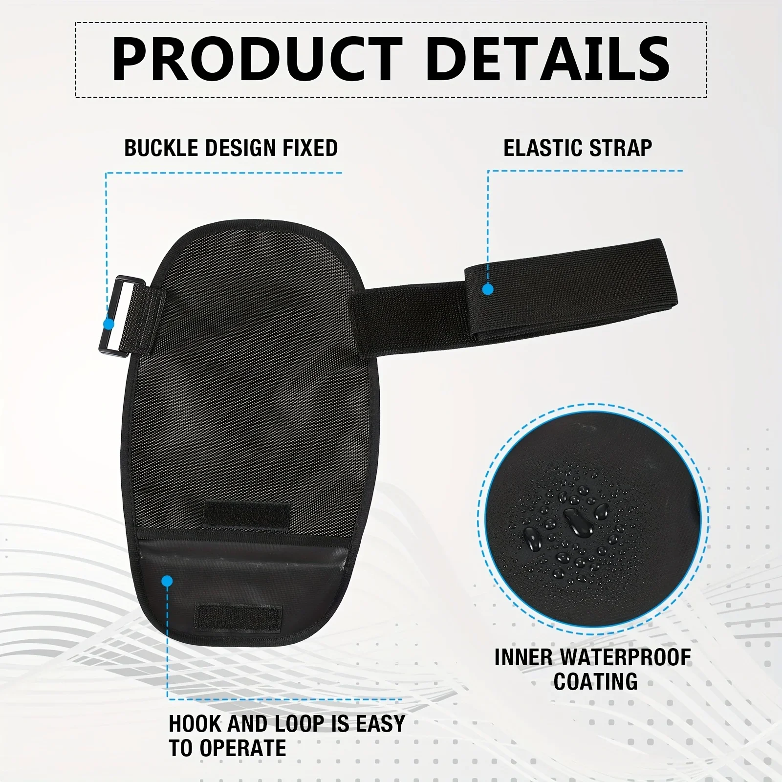 1pc Polyamide Stoma Bag Cover, Adjustable Belt, Waterproof Shower Pouch Liners for Stoma Care, Recovery Use