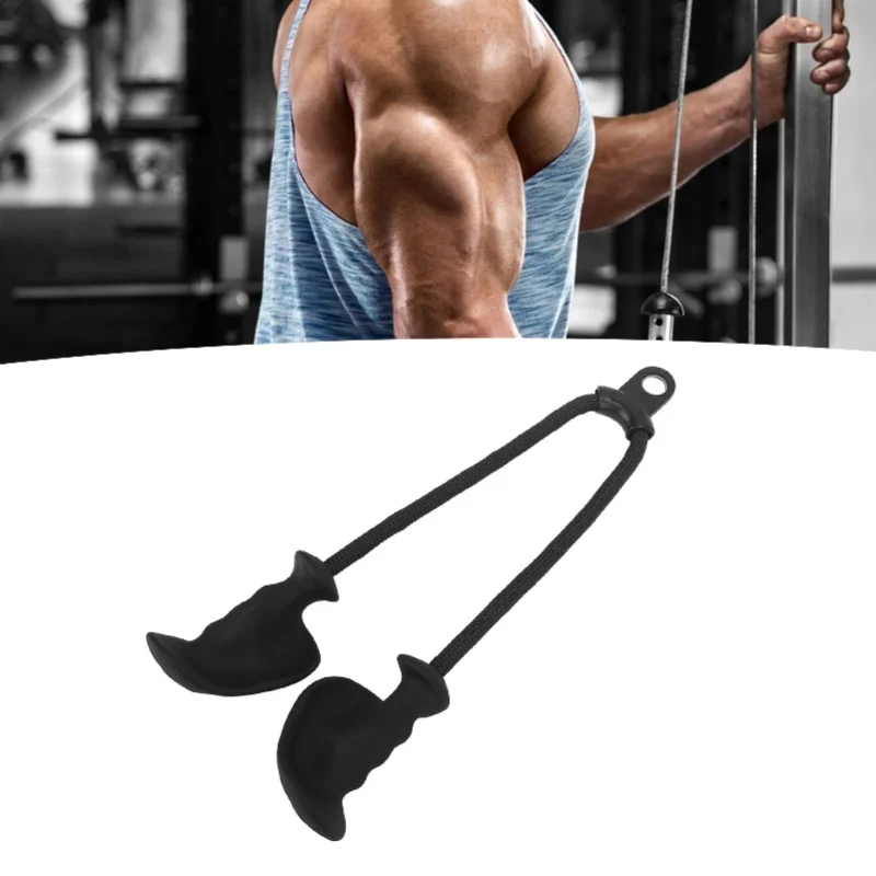 Triceps Pull Down Rope Double Head Triceps Pull Downs Crunches Rope For Exercising