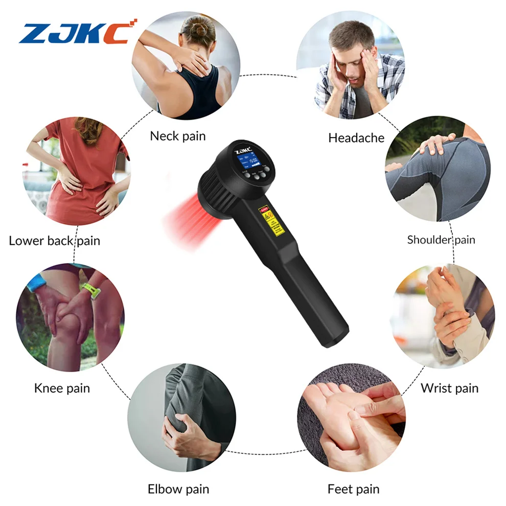 ZJKC 650nm x 10+808nmx15 home use cold laser therapy cost for allergies back pain For Aches and Pains from Fibromyalgia