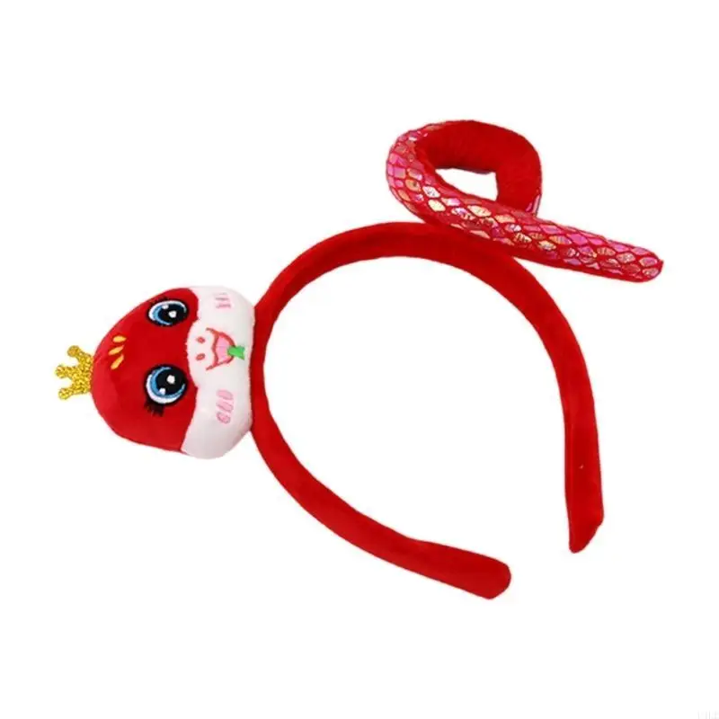 U4LE Băng đô hình rắn hợp thời trang Phụ kiện tóc ngày lễ Mũ sắt dành cho cá nhân thời trang