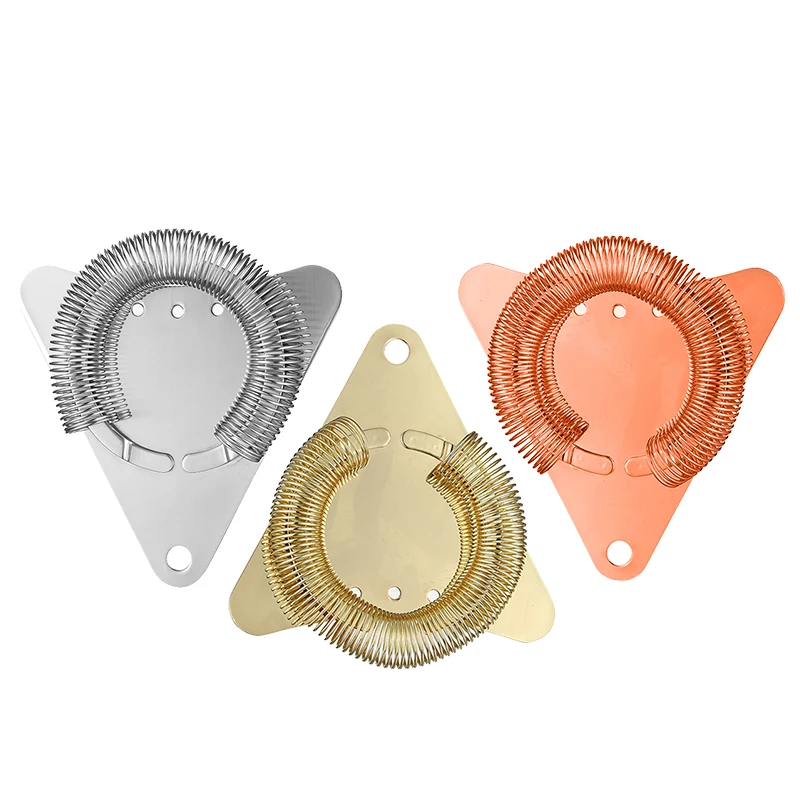 الثلاثي بار كوكتيل مصفاة هوثورن كوكتيل مصفاة-مصفاة من الفولاذ المقاوم للصدأ للمنزل أو المهنية Bartenders