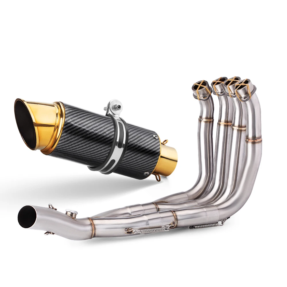 

STLF For YZF R6 2006-2016 Exhaust Pipe Front Tube Link Pipe Full Motorcycle Exhaust System Connect 51MM Muffler
