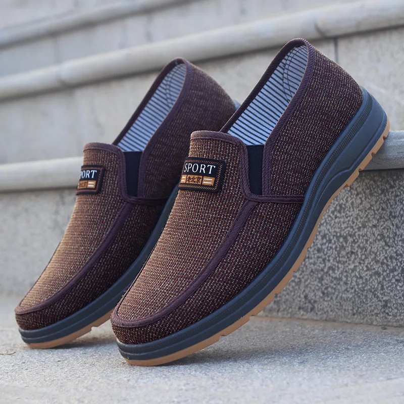 Hotsale Spring Autumn Men's Casual Anti-slip Walking Shoes Fashion Round Head Sneakers Old Beijing Cloth Shoes Zapatilla Hombre